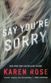 Say you're sorry  Cover Image